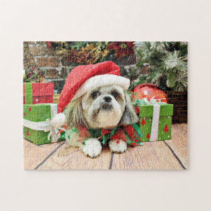 Puzzle Navidad - Shih Tzu - trasto