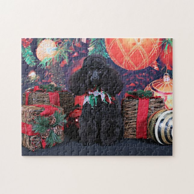 Puzzle Navidad - Toby - caniche (Horizontal)