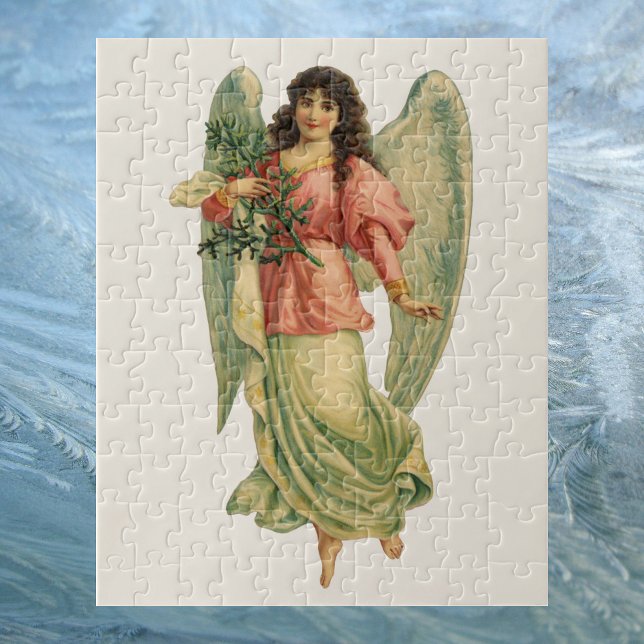 Puzzle Navidad vintage, Ángel victoriano antiguo (Subido por el creador)