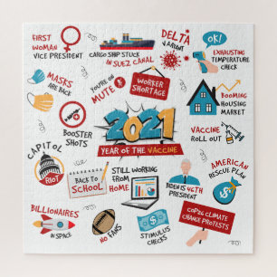 Puzzle Navidades 2021 Vacuna pandémica conmemorativa