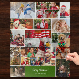 Puzzle Navidades 22 Collage de fotos con nombre de famili