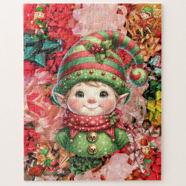 Puzzle Navidades 5 Elves & Bows Fun Holiday Family