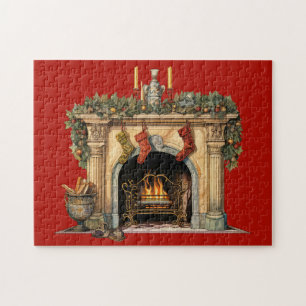 Puzzle Navidades acogedores de la chimenea de Victoria