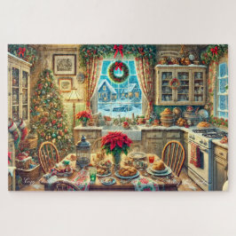 Puzzle Navidades acogedores por la mañana en la cocina
