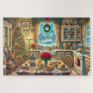 Puzzle Navidades acogedores por la mañana en la cocina