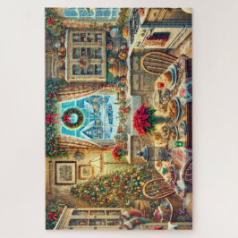Puzzle Navidades acogedores por la mañana en la cocina