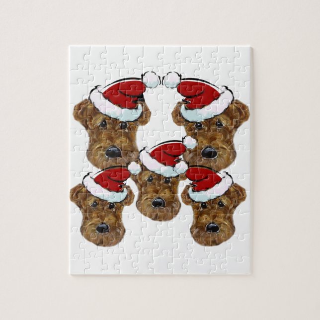 PUZZLE NAVIDADES AIREDALES (Vertical)