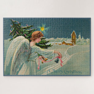 Puzzle navidades ángel A Feliz Navidad 1908