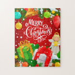 Puzzle Navidades Ángel y Regalos<br><div class="desc">Encantador rompecabezas de un hermoso ángel de Navidades,  regalos y adornos. Diversión familiar por las vacaciones.</div>