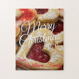 Puzzle Navidades azucareros cocina foto roja en forma de 