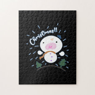 Puzzle Navidades burdos Snowboy