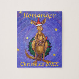 Puzzle Navidades canguro Starry Night