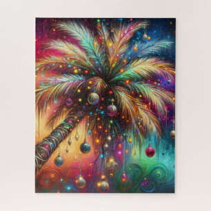 Puzzle Navidades caprichosos Palm Tree Tropical Beach Viv