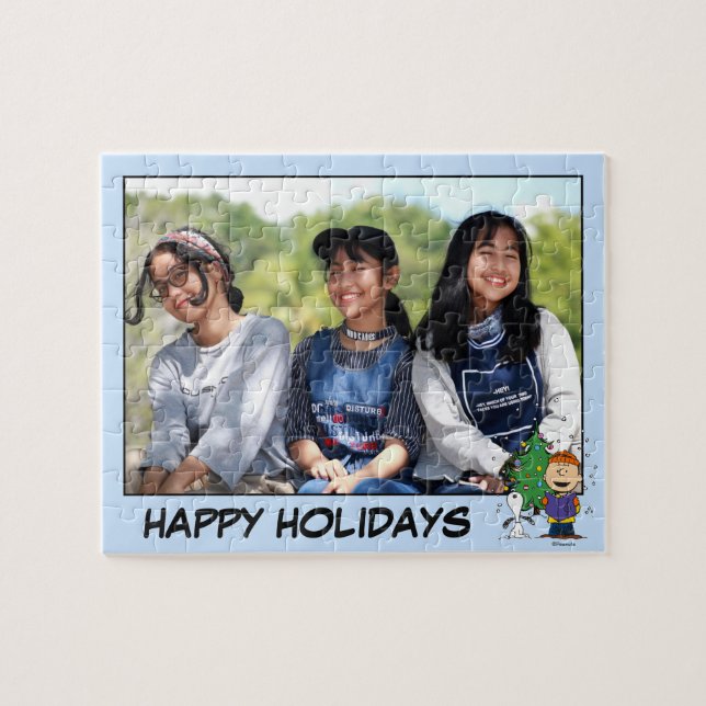 Puzzle Navidades Caroling | Añadir su nombre (Horizontal)
