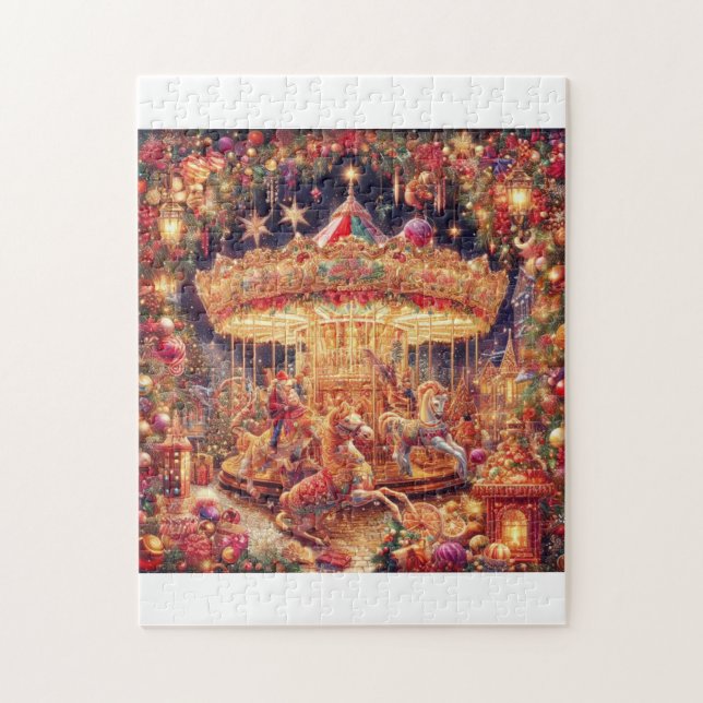 Puzzle 'Navidades Carousel Joy Puzzle,11" x 14", 252 piez (Vertical)