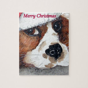 Puzzle Navidades Cavalier King Charles Spaniel