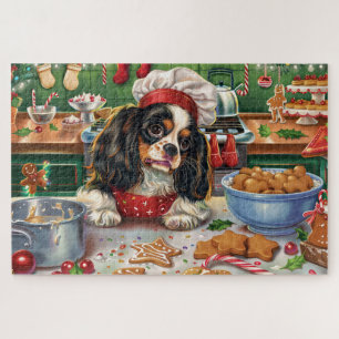 Puzzle Navidades Cavalier King Charles Spaniel Baking