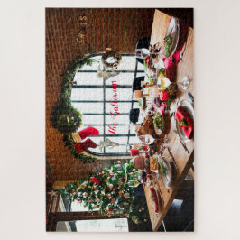 Puzzle Navidades Cena Monograma Tradición de ángeles de c