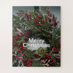 Puzzle Navidades Ciclos de invierno Wreath Red Berries