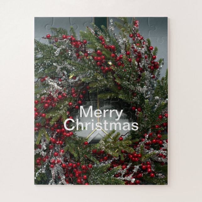 Puzzle Navidades Ciclos de invierno Wreath Red Berries (Vertical)