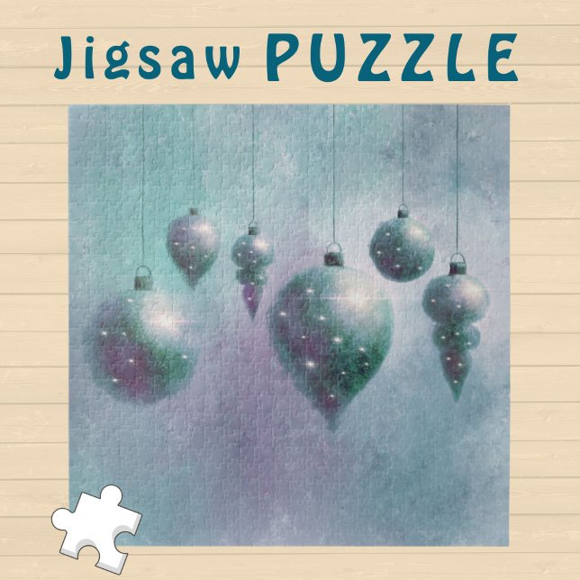 Puzzle Navidades colgantes Turquoise Verde azulado Bauble (Subido por el creador)
