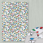Puzzle Navidades coloridos Patrón de bombilla de luz Difí<br><div class="desc">Navidades iluminan patrones con coloridas bombillas de cuerda en rojo,  verde,  azul y amarillo. El diseño está en un fondo blanco,  que se puede editar si se desea. Un desafiante diseño festivo para la temporada de vacaciones.</div>