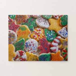 Puzzle Navidades Cookies En Coloridas Vacaciones