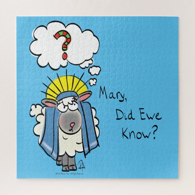 Puzzle Navidades cristianos graciosos Personalizado de ov (Vertical)