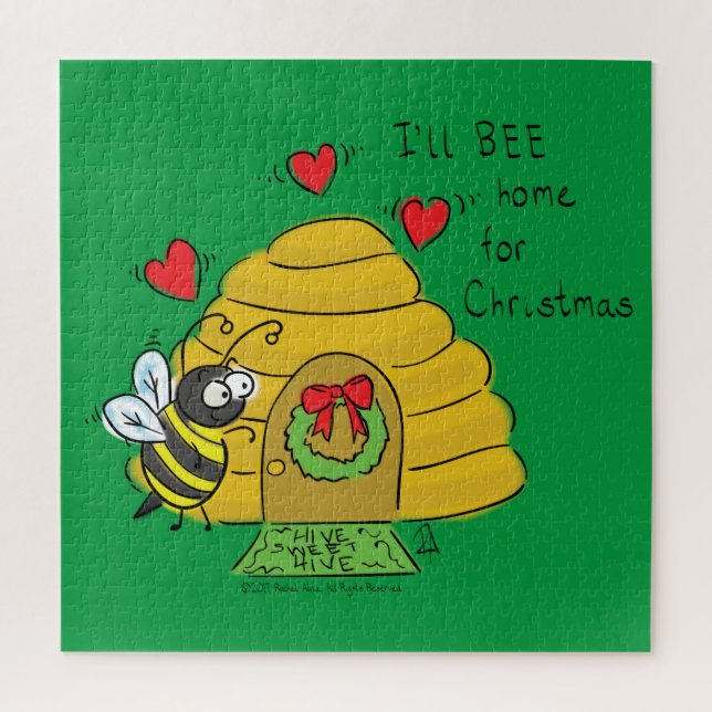 Puzzle Navidades curos se divierten con Personalizado nav (Vertical)