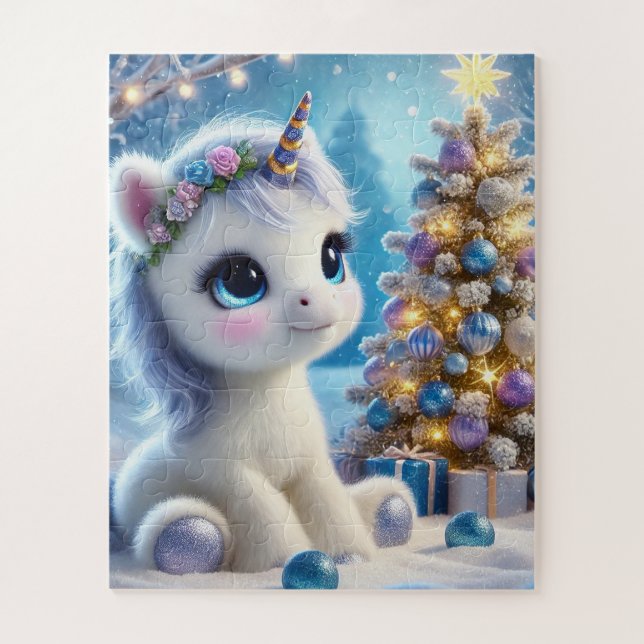 Puzzle Navidades de Baby Unicorn (Vertical)