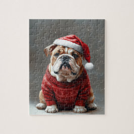 Puzzle Navidades de Bulldog de Inglaterra