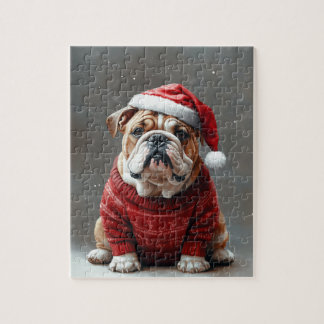 Puzzle Navidades de Bulldog de Inglaterra