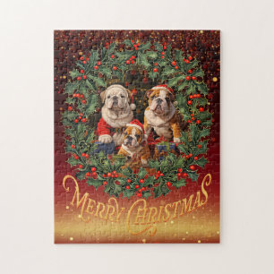 Puzzle Navidades de Bulldog de Inglaterra