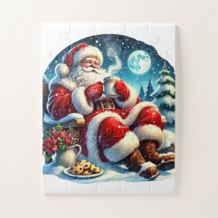 Puzzle Navidades de cacao de Santa Holiday