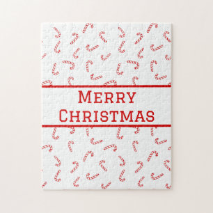 Puzzle Navidades de Candy Cane personalizados