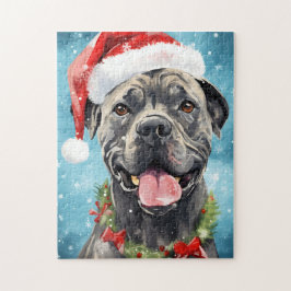 Puzzle Navidades de Cane Corso pinchan arte