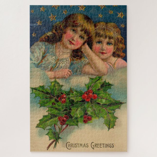 Puzzle Navidades de chicas de Victoria saludan (Vertical)