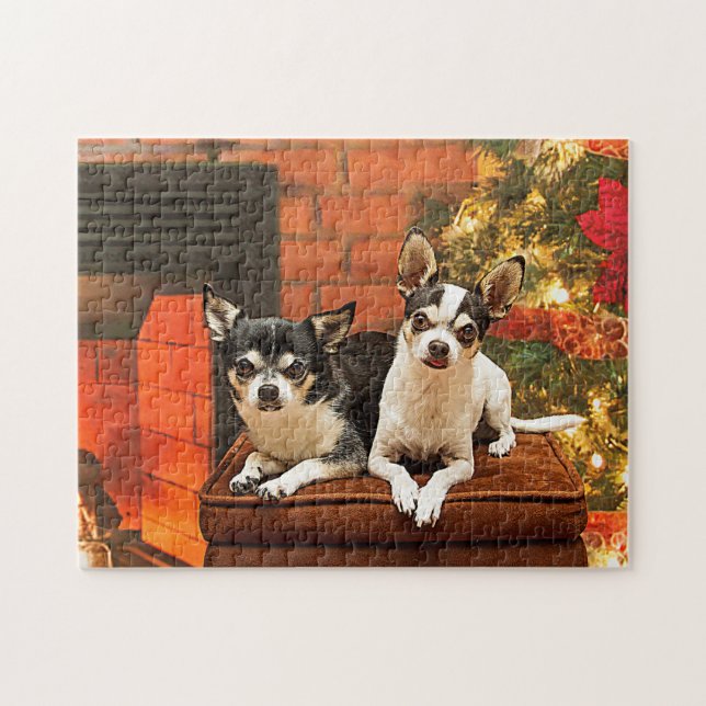 Puzzle Navidades de Chihuahua (Horizontal)