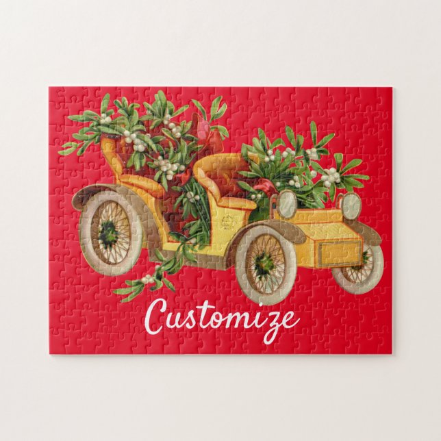 Puzzle Navidades de coches de época Mistletoe Thunder_Cov (Horizontal)