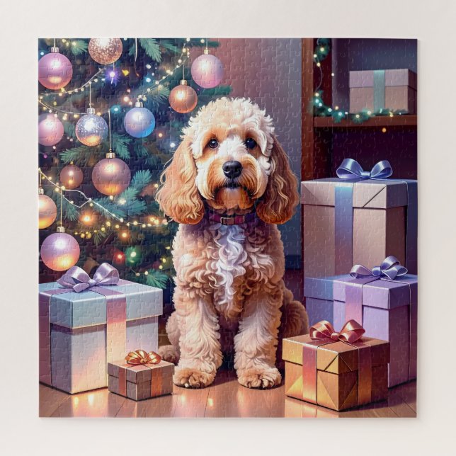 Puzzle Navidades de Cockapoo (Vertical)