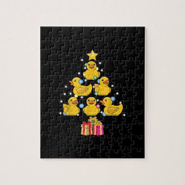 Puzzle Navidades de Duckie Quack, Árbol de Navidad de Duc (Vertical)