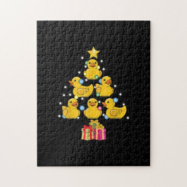 Puzzle Navidades de Duckie Quack, Árbol de Navidad de Duc (Vertical)