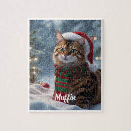 Puzzle Navidades de gatos bangladesíes personalizados