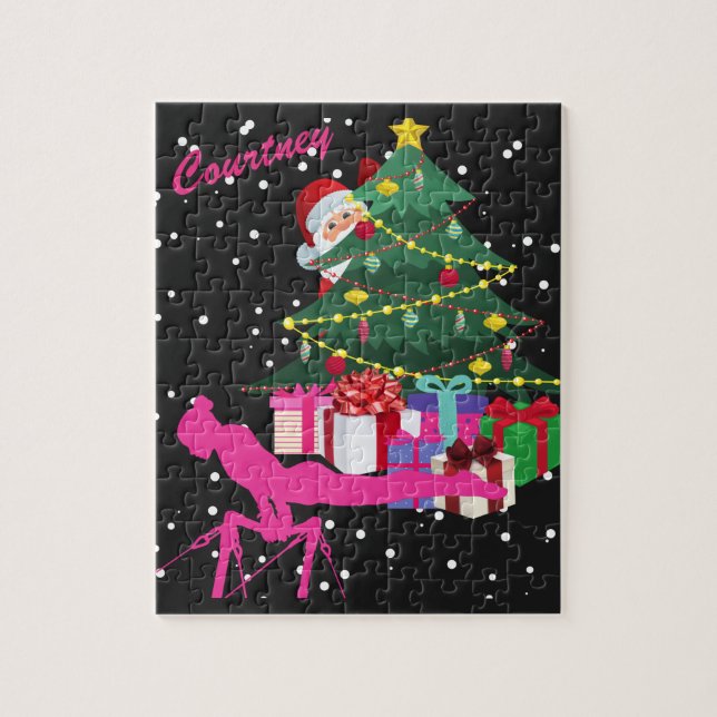 Puzzle Navidades de gimnastas: Santa me trae bares de gim (Vertical)