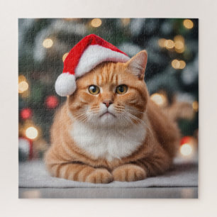 Puzzle Navidades de Ginger British Shorthair
