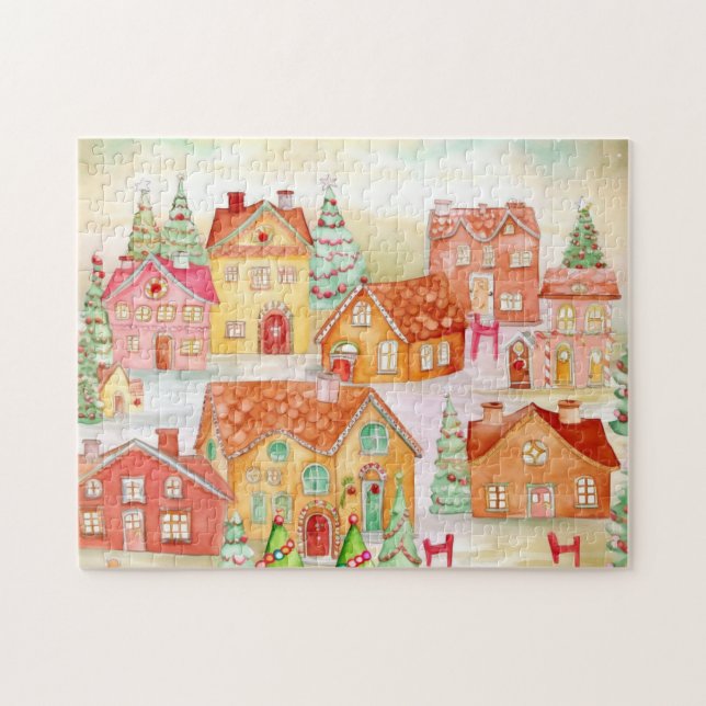 Puzzle Navidades de Gingerbread Village (Horizontal)