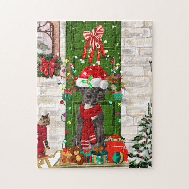 Puzzle Navidades de Great Dane Dog (Vertical)