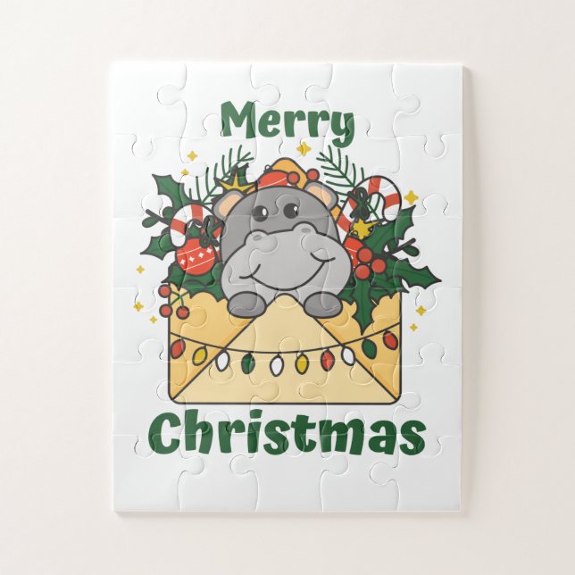 Puzzle Navidades de Hippo Carta Animales de Invierno Hipp (Vertical)