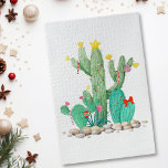 Puzzle Navidades de Holiday Cactus en el suroeste<br><div class="desc">Este diseño fue creado a través del arte digital y puede ser personalizado en el área que proporciona cambiando la foto y/o el texto. O puede personalizarse eligiendo la opción de hacer clic en el personalizar y borrar o cambiar el color del fondo, agregar texto, cambiar el color o estilo...</div>
