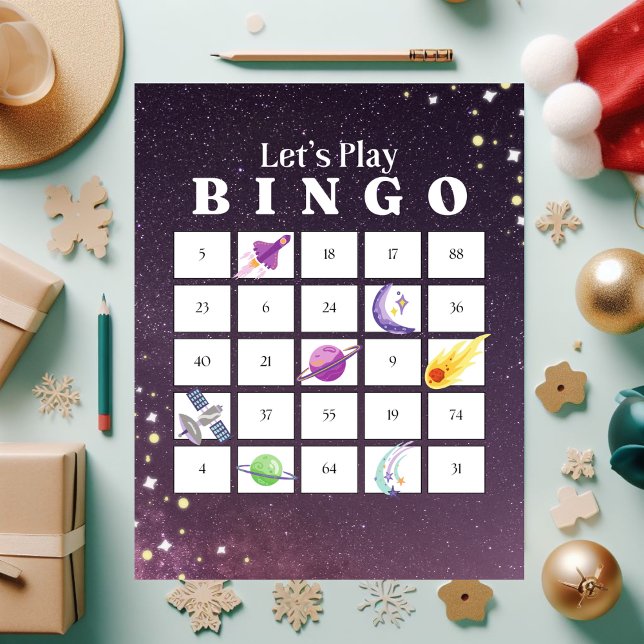 Puzzle Navidades de Ilustracion morado Bingo Jigsaw Puzzl (Subido por el creador)